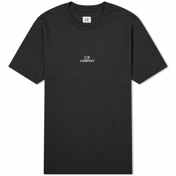 Photo: C.P. Company Men's 30/1 Jersey Graphic T-Shirt in Black