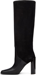 ALAÏA Black Square Knee Boots
