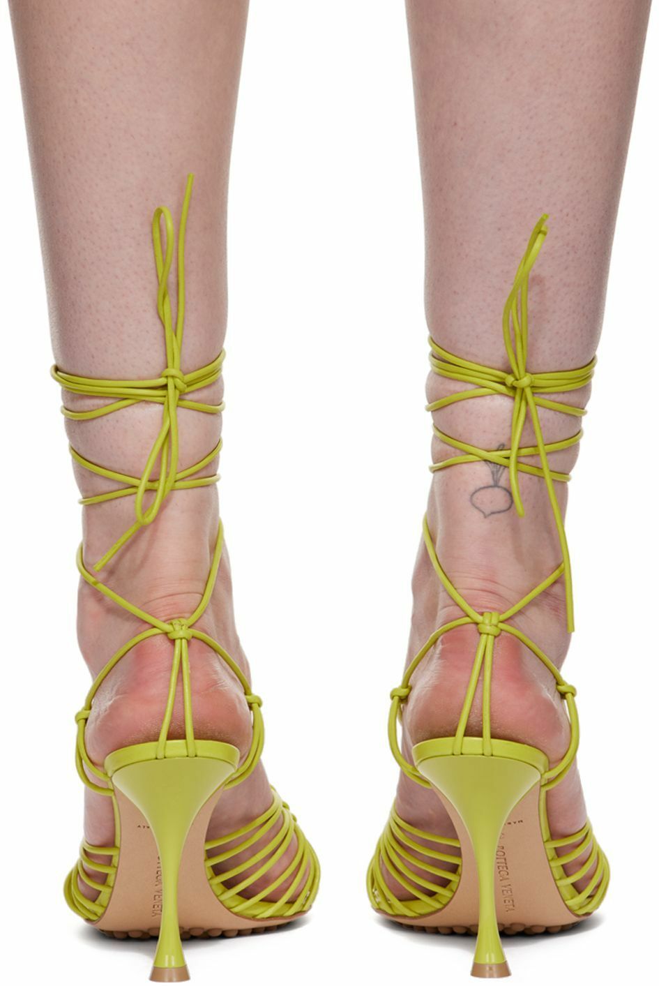 サンダル・ミュール BOTTEGA VENETA   Sandals Women Leather Green/Lagoon Leather sandals Bottega Veneta Green size 39.5 EU in Leather