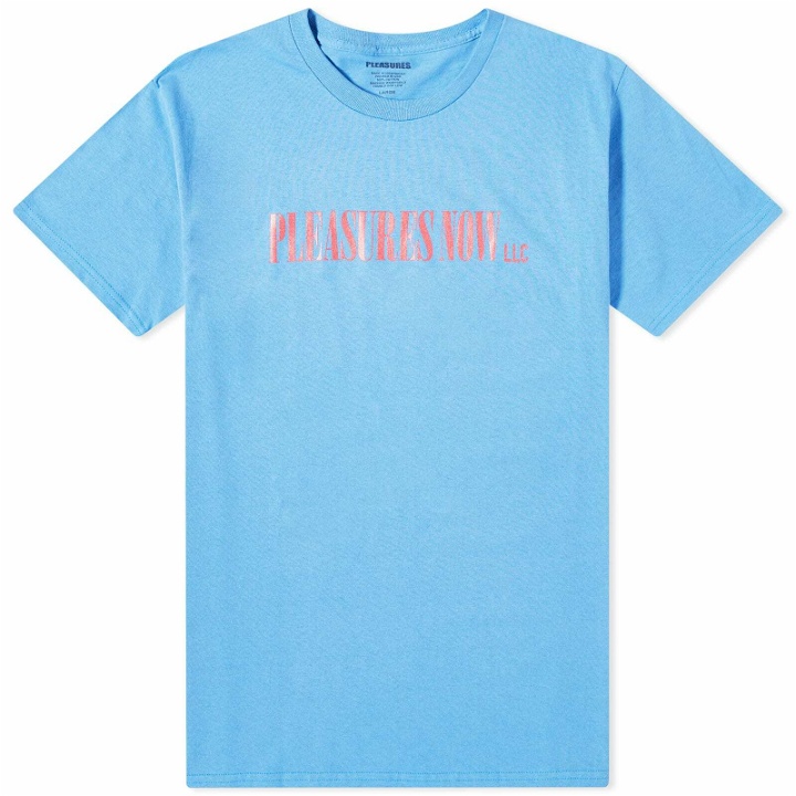 Photo: Pleasures Men's LLC T-Shirt in Flo Blue