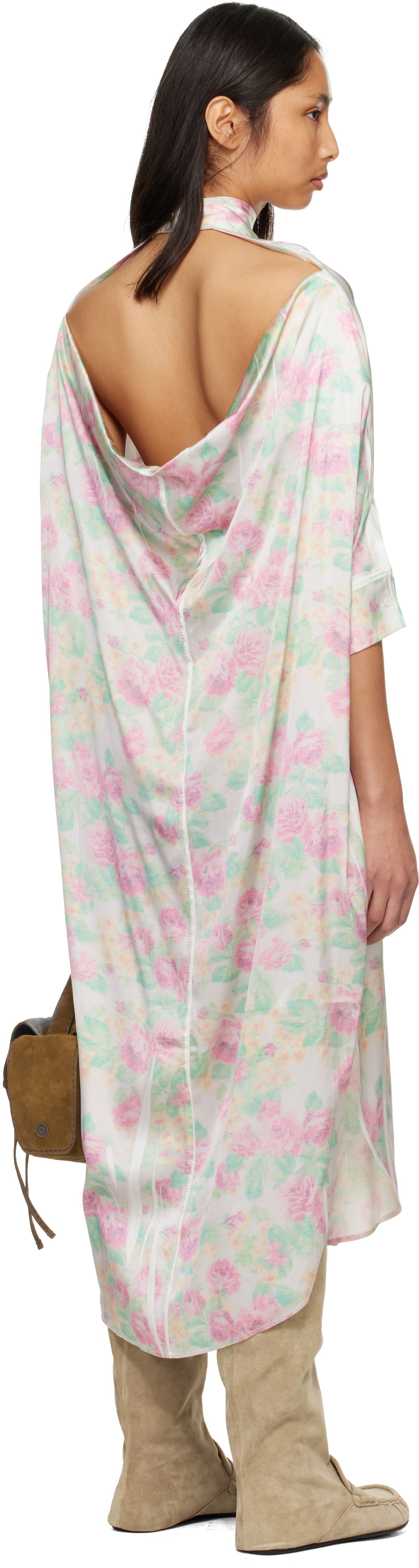 Acne Studios Multicolor Blouse Midi Dress
