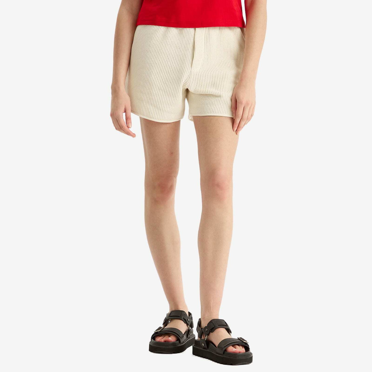 Wales Bonner Women's Song Jersey Shorts in Ivory