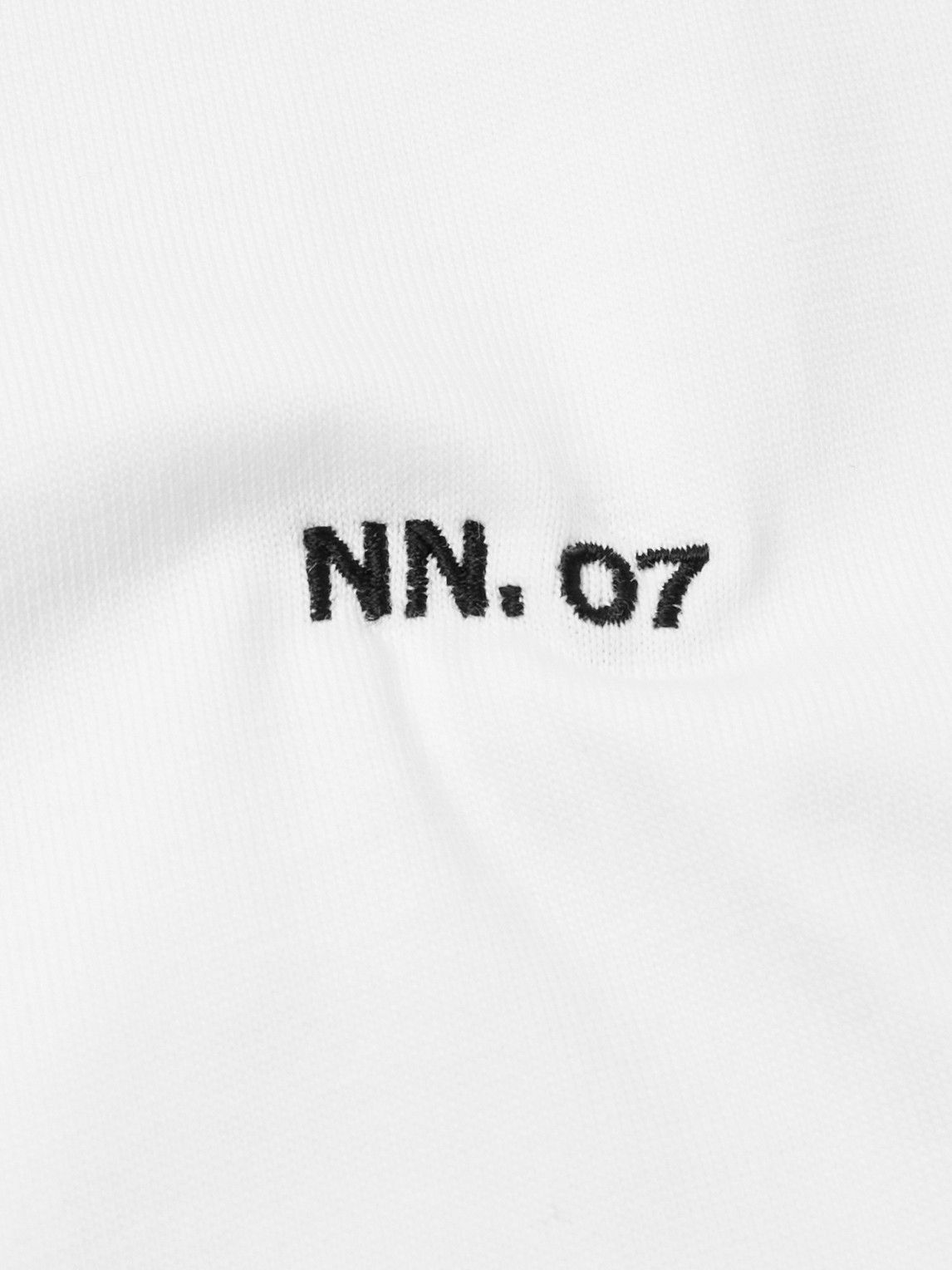 NN07 - Adam Logo-Embroidered Pima Cotton-Jersey T-Shirt - White NN07