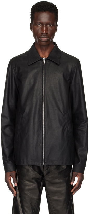 Photo: Rick Owens Black Porterville Brad Leather Jacket