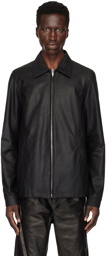 Rick Owens Black Porterville Brad Leather Jacket