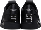 Valentino Garavani Black Low-Top Calfskin VL7N Sneakers