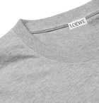 LOEWE - Logo-Embroidered Cotton-Jersey T-Shirt - Gray