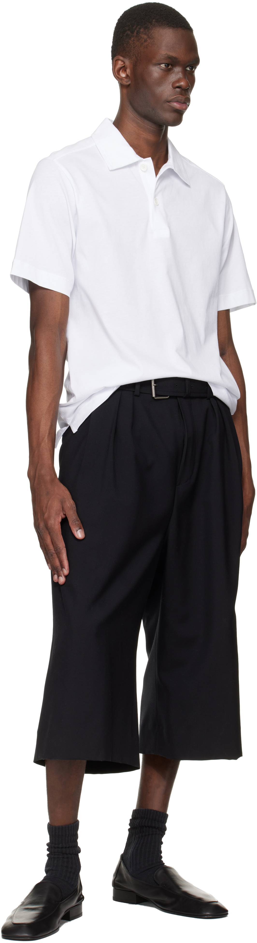 Dries Van Noten Black Leather Loafers