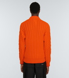 Moncler Grenoble - Cable-knit wool-blend sweater