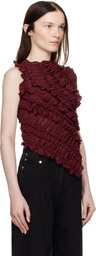 Beaufille SSENSE Exclusive Burgundy Vera Blouse