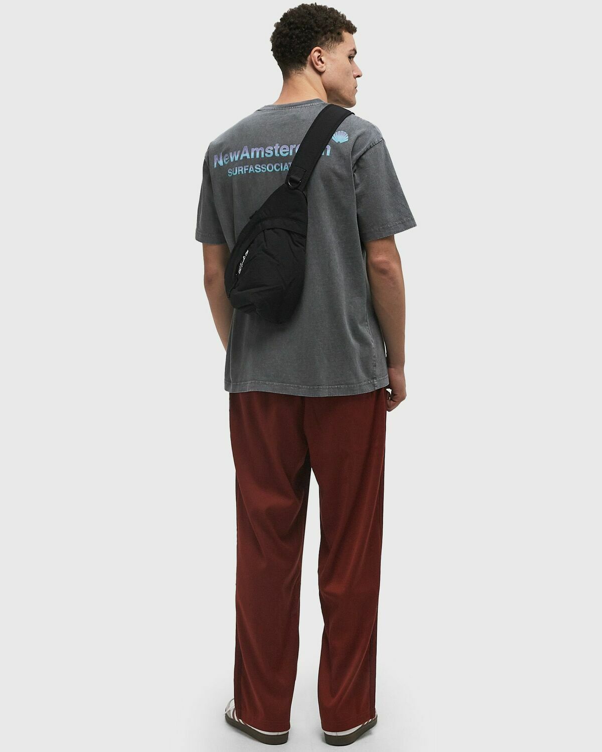 New Amsterdam LOGO TEE Grey Mens Shortsleefe