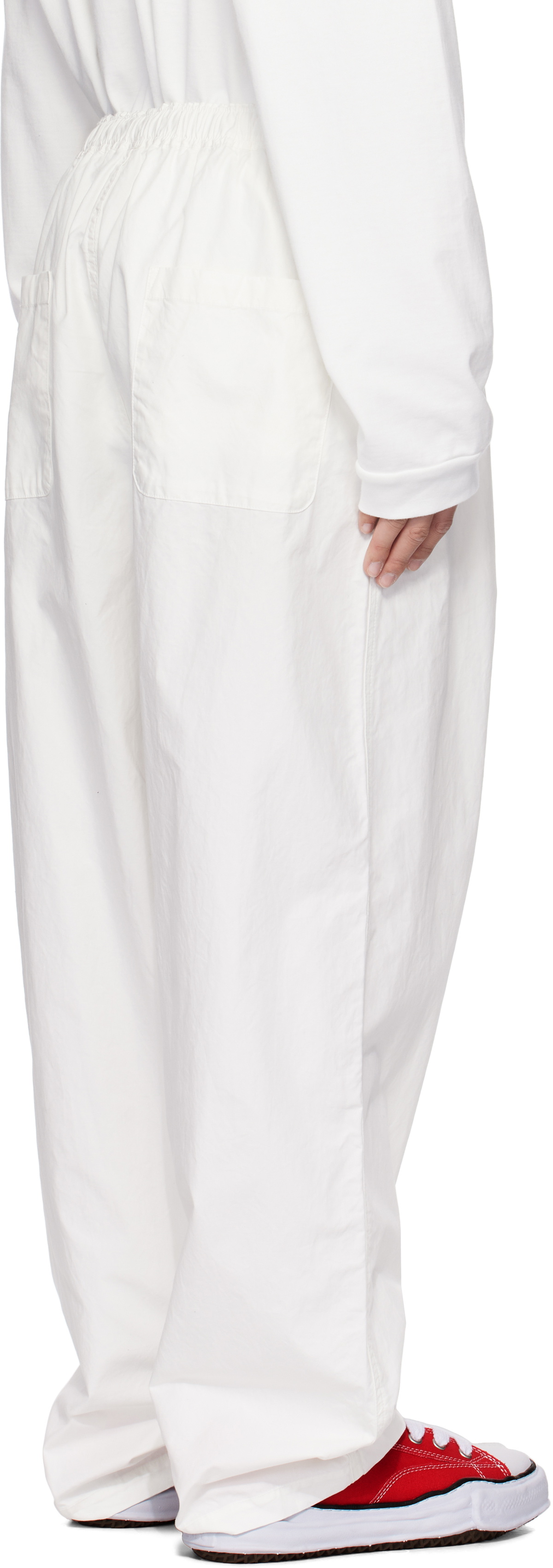 Maison MIHARA YASUHIRO White Light Oxford Easy Trousers