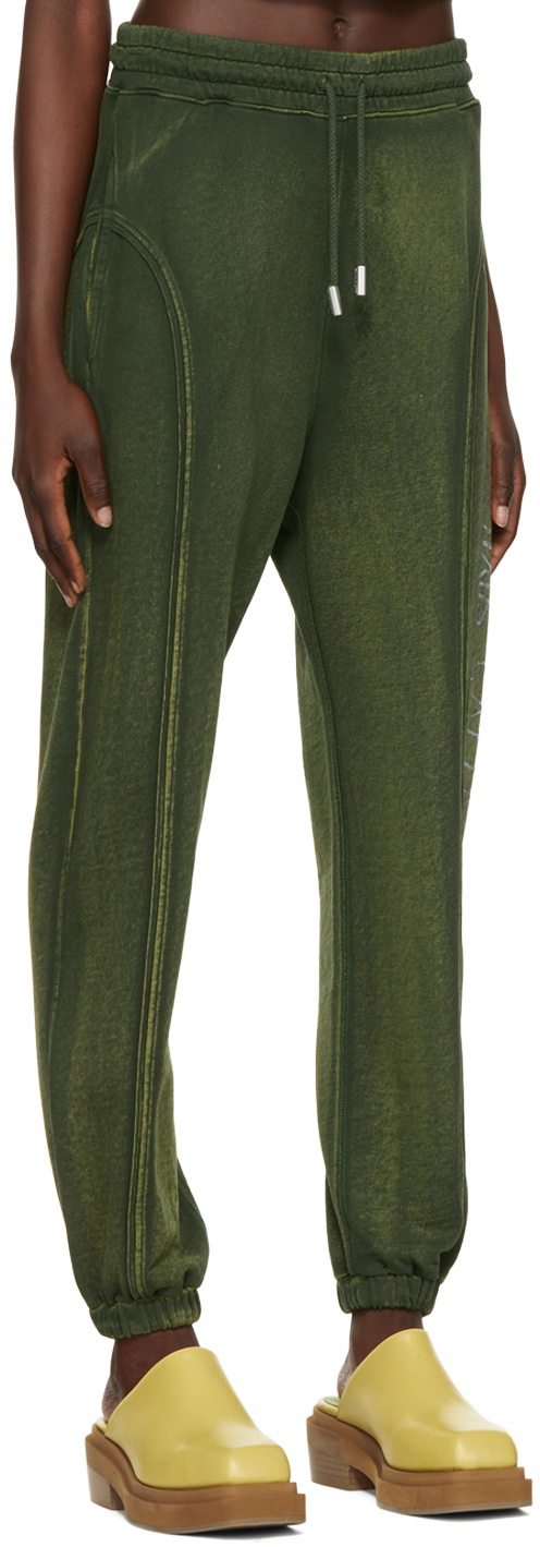 Eckhaus Latta Khaki Paneled Lounge Pants