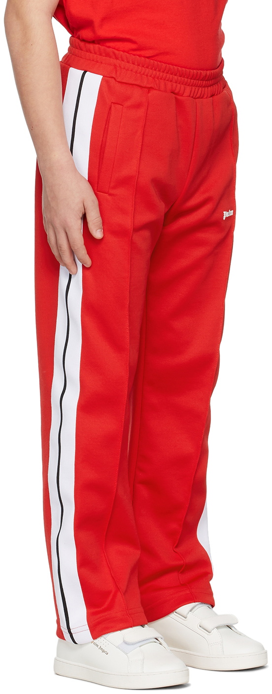 Palm Angels Kids CLASSIC OVER LOGO JOGGING RED WHITE