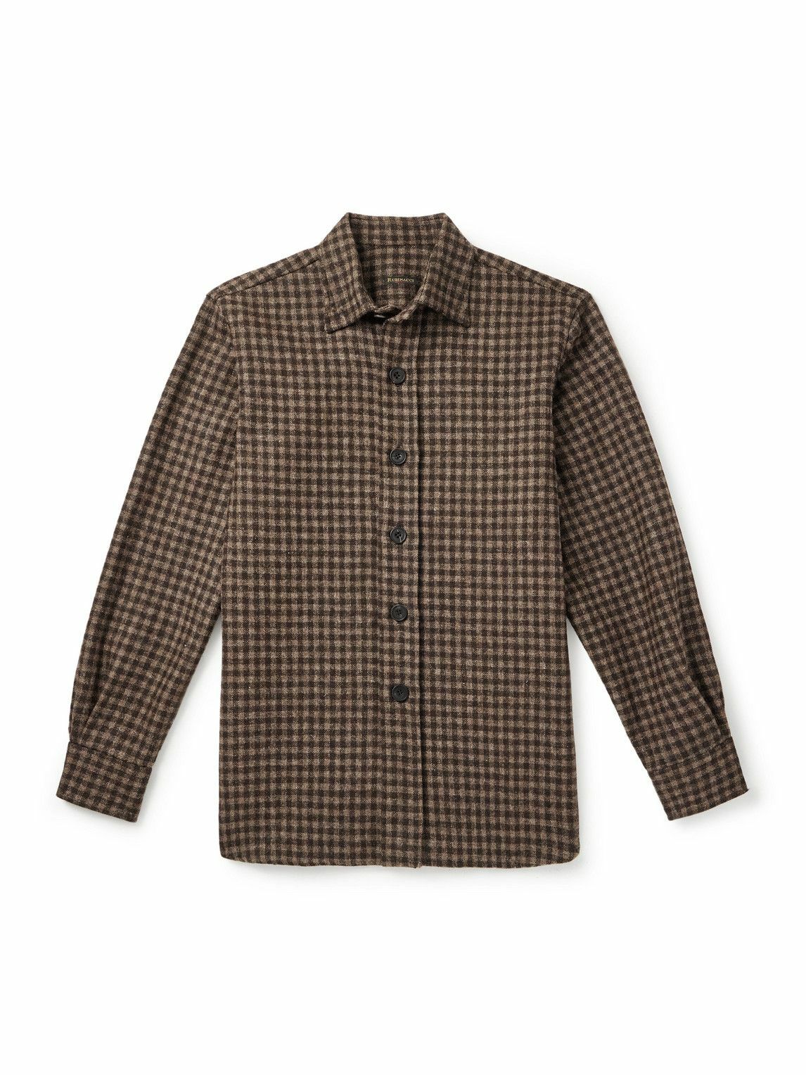 Rubinacci - Checked Wool Shirt - Brown