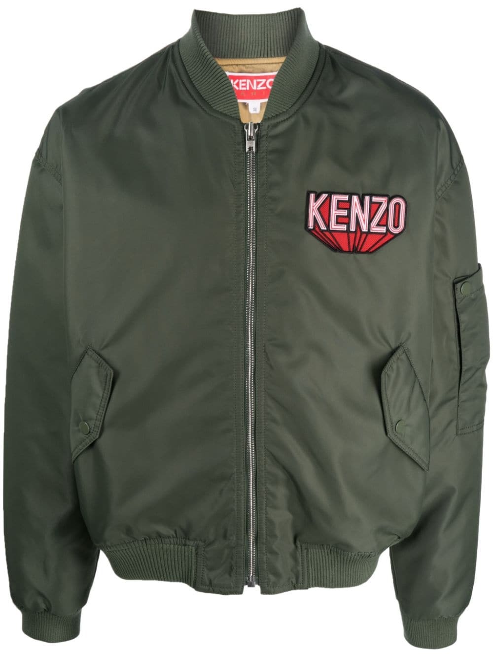 Kenzo Black & Green Monogram Seasonal Jacket