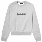 Napapijri Women's Box Cropped Sweat in Med Grey Mel