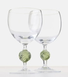 Cabana Demetra set of 2 white wine glasses