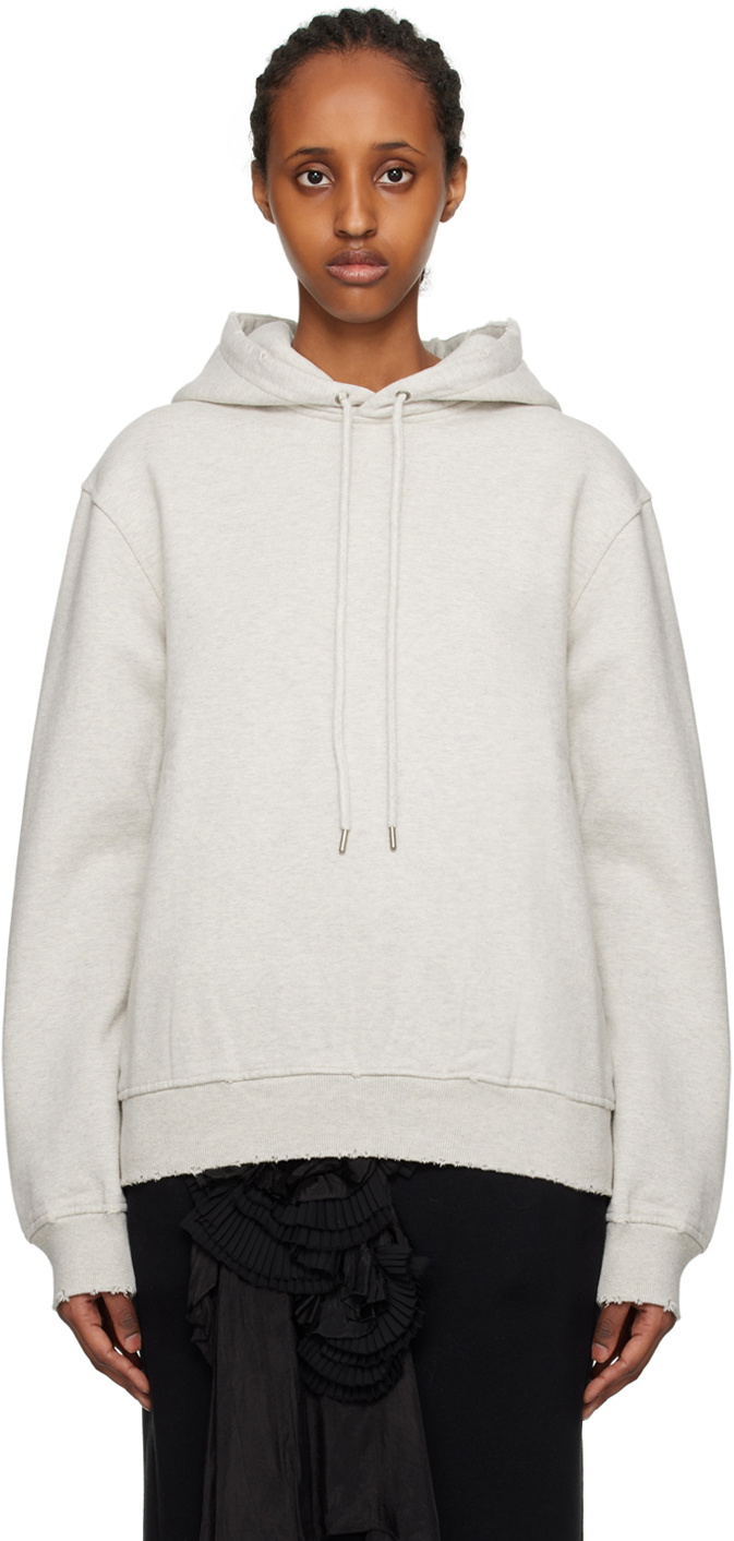 Han Kjobenhavn Gray Distressed Hoodie