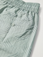 Frescobol Carioca - Sport Short-Length Printed Swim Shorts - Green