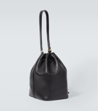 Miu Miu Logo leather bucket bag