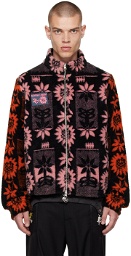 Chopova Lowena Black & Pink Sunflower Jacket