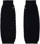 Juun.J Black Hardware Leg Warmers