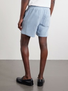 Remi Relief - Straight-Leg Cotton-Jersey Shorts - Blue