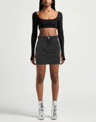 Heron Preston Womens Denim skirt Charcoal