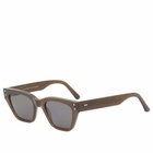 Monokel Memphis Sunglasses in Chocolate/Grey Solid 