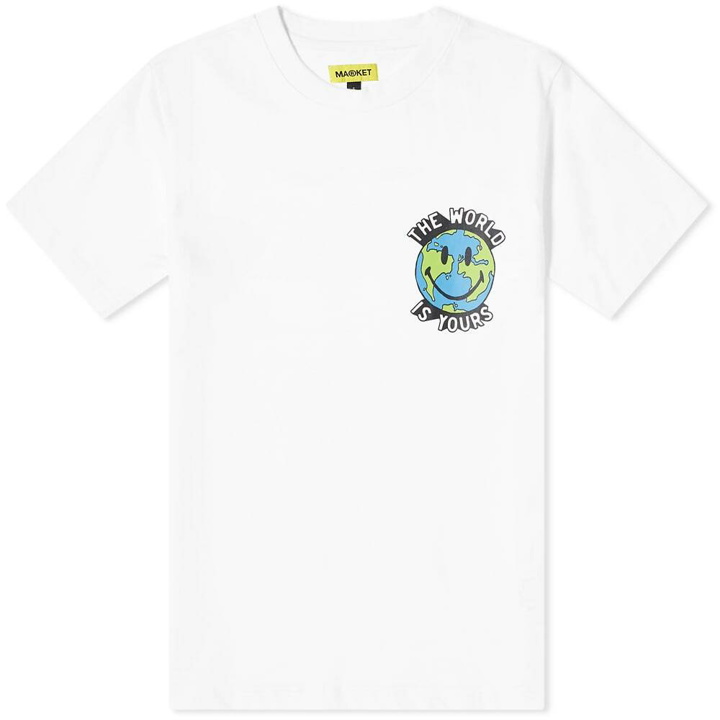 Photo: Market Men's Smiley Peace And Harmony World T-Shirt in White