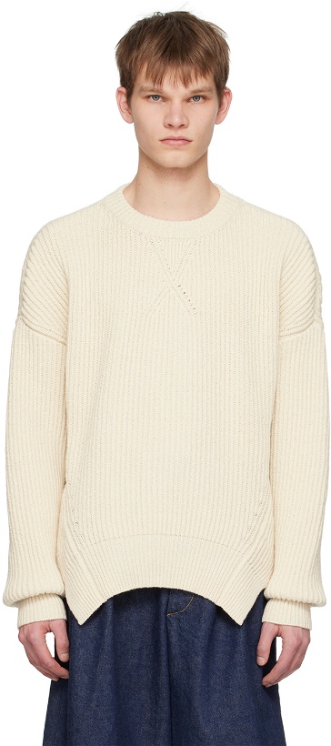 Photo: Jil Sander Off-White Oversized Sweater