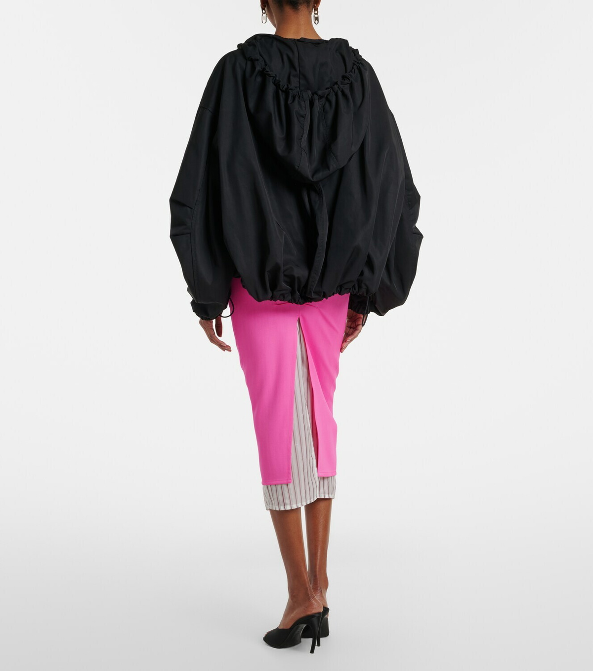 The Attico Virgin wool pencil skirt