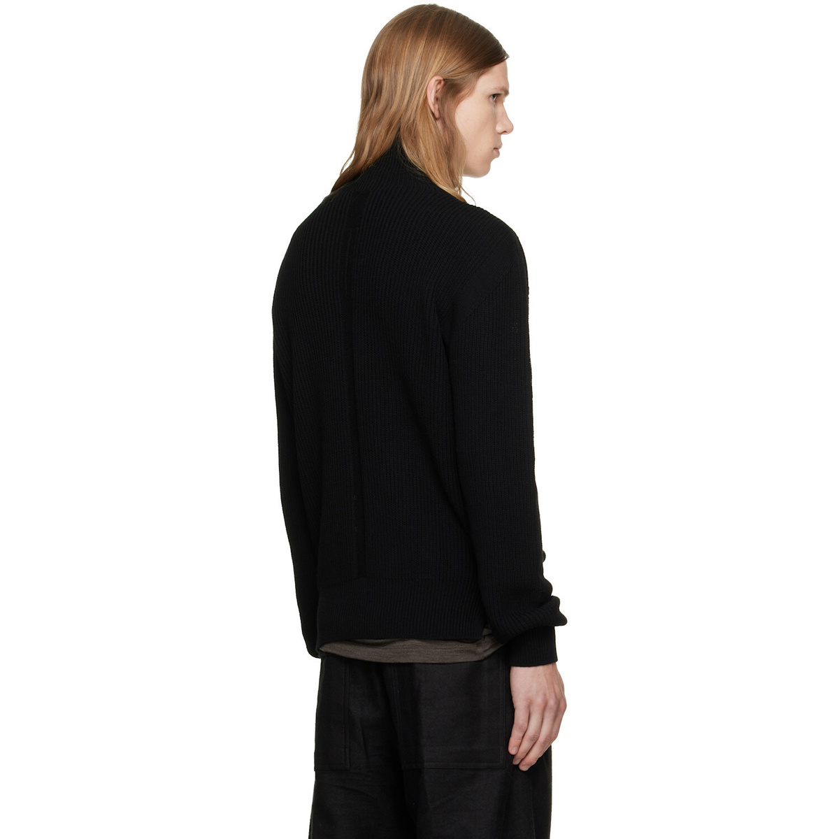 Rick Owens Black Tower Turtleneck