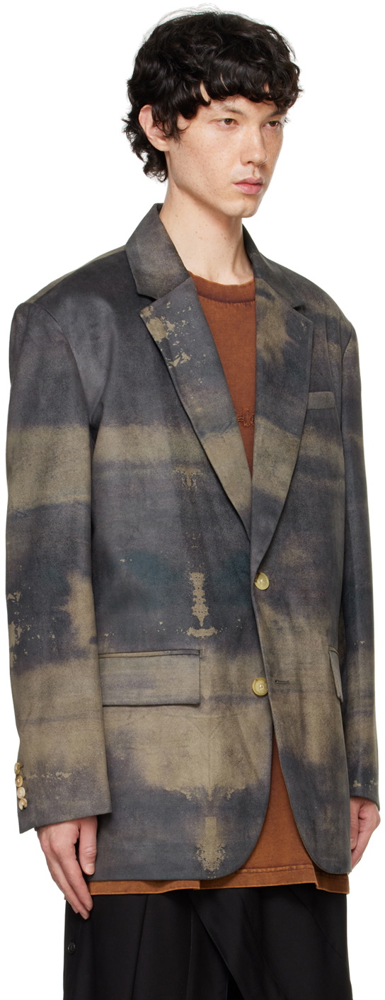 Feng Chen Wang Green Peached Blazer