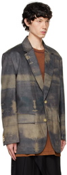Feng Chen Wang Green Peached Blazer