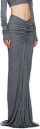Rick Owens Lilies Gray Porterville Poppy Maxi Skirt