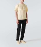 Saint Laurent Cassandre cotton-blend piqué T-shirt