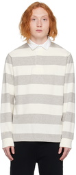 Polo Ralph Lauren Gray & White Rugby Polo