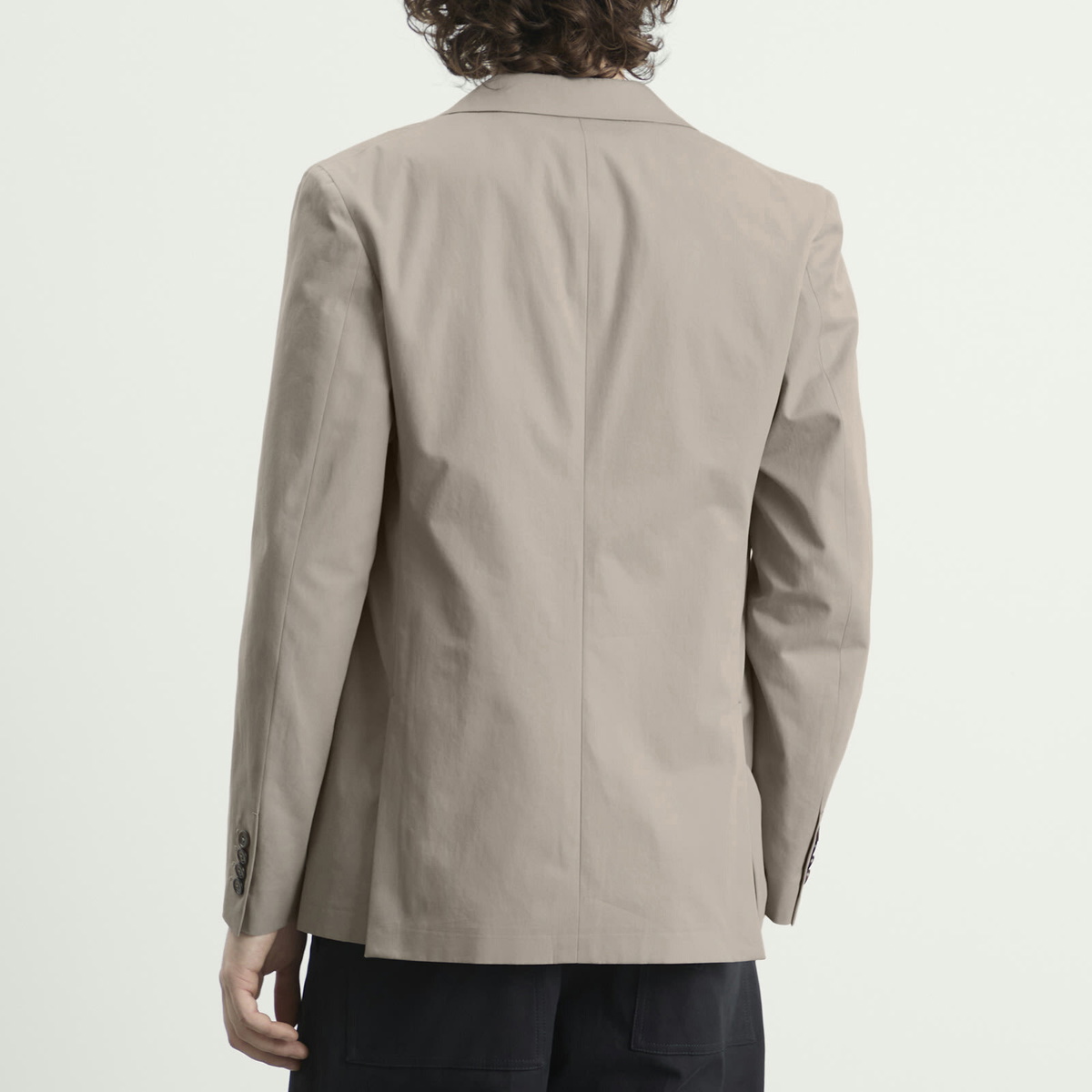 Jil Sander Men's Cotton Regular Fit Blazer in Ash Grey