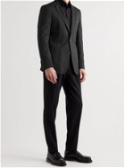 DUNHILL - Mayfair Slim-Fit Cotton and Silk-Blend Blazer - Black