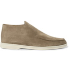 Loro Piana - Open Walk Suede Boots - Brown