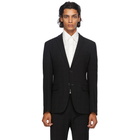 Fendi Black Wool Punched Check Jacket