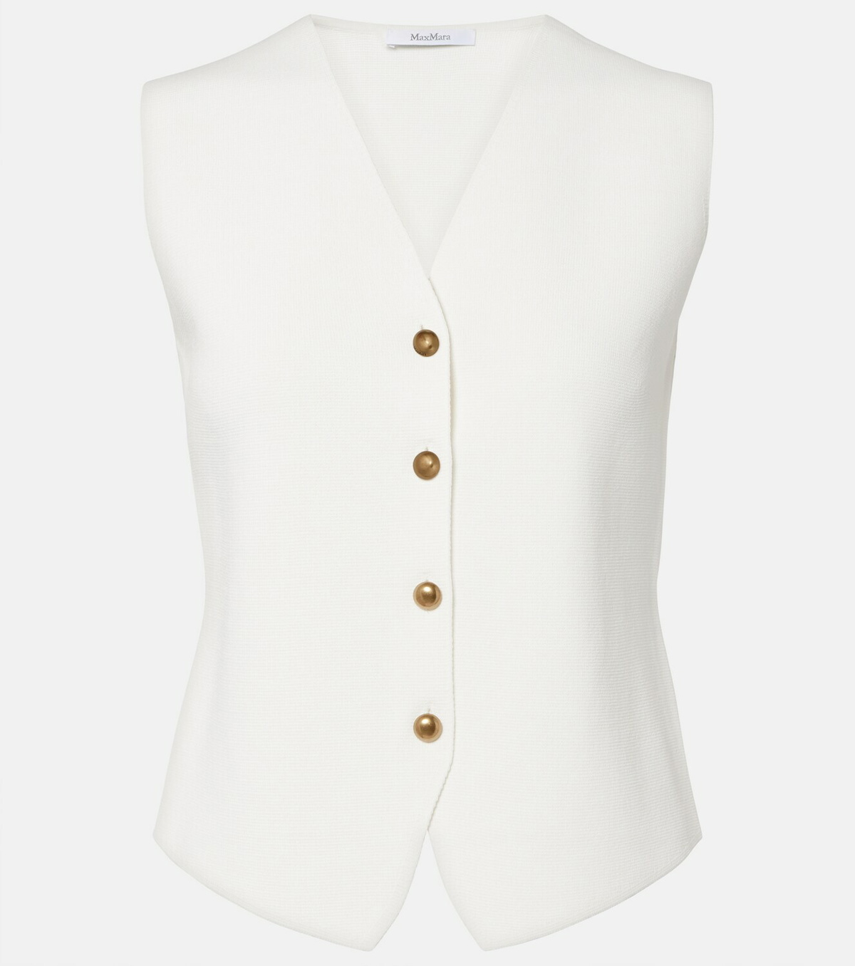 Max Mara Knitted crêpe vest