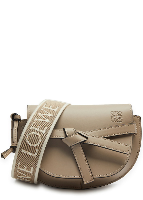 Photo: Loewe Gate Dual Mini Leather Cross-body bag - Sand - One Size