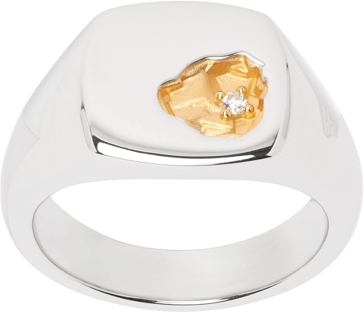 Photo: Tom Wood Silver & Gold Small Mined Diamond Ring