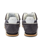 Maison Margiela Men's Suede Toe Runner Sneakers in Charcoal Grey/Anthracite