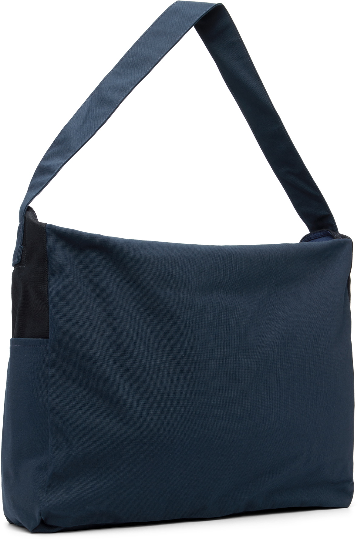 nanamica Navy Cotton Canvas Shoulder Bag