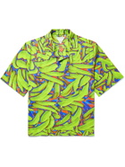 Bottega Veneta - Camp-Collar Printed Shell Shirt - Green