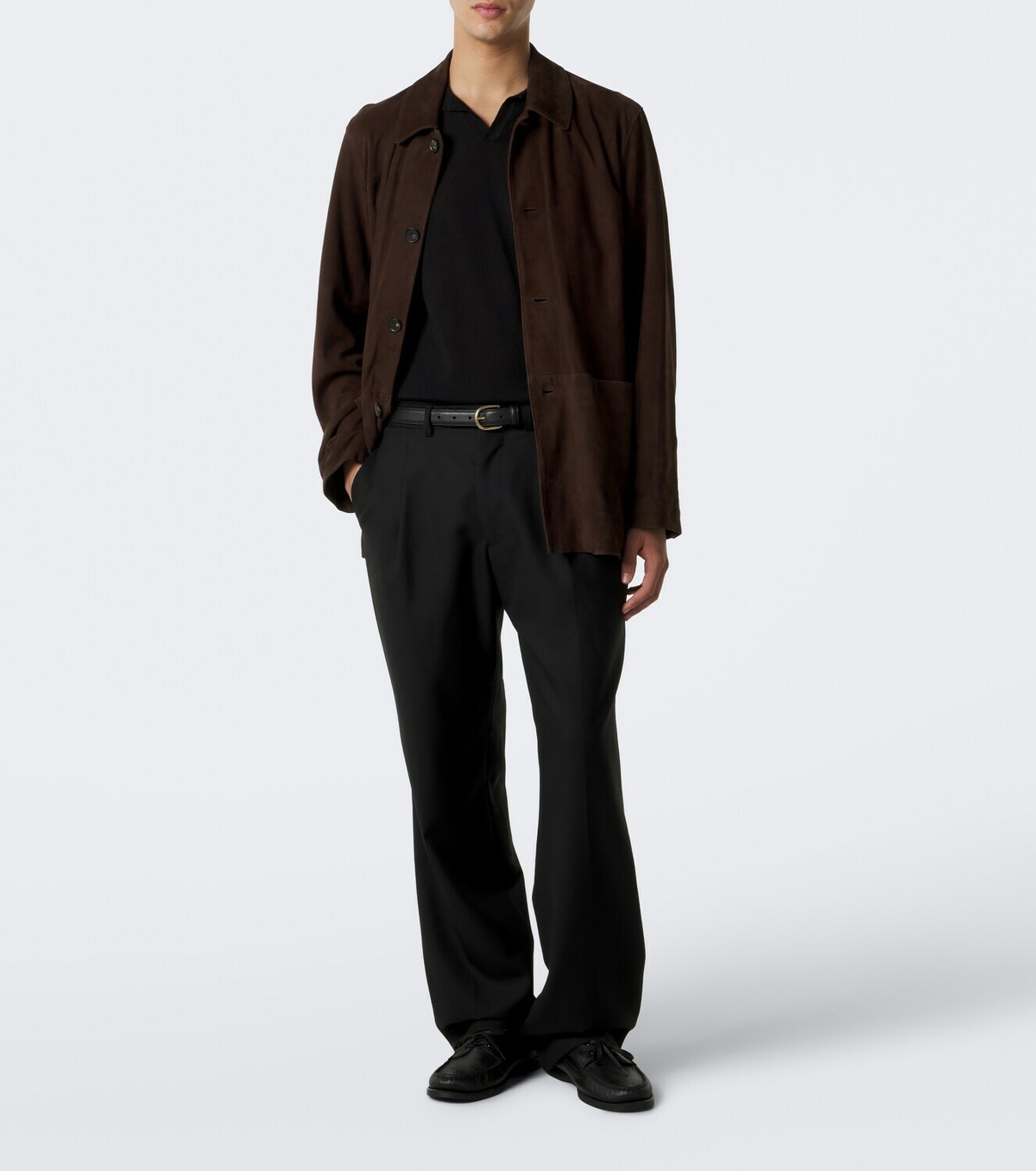 Saman Amel David cashmere and silk polo sweater